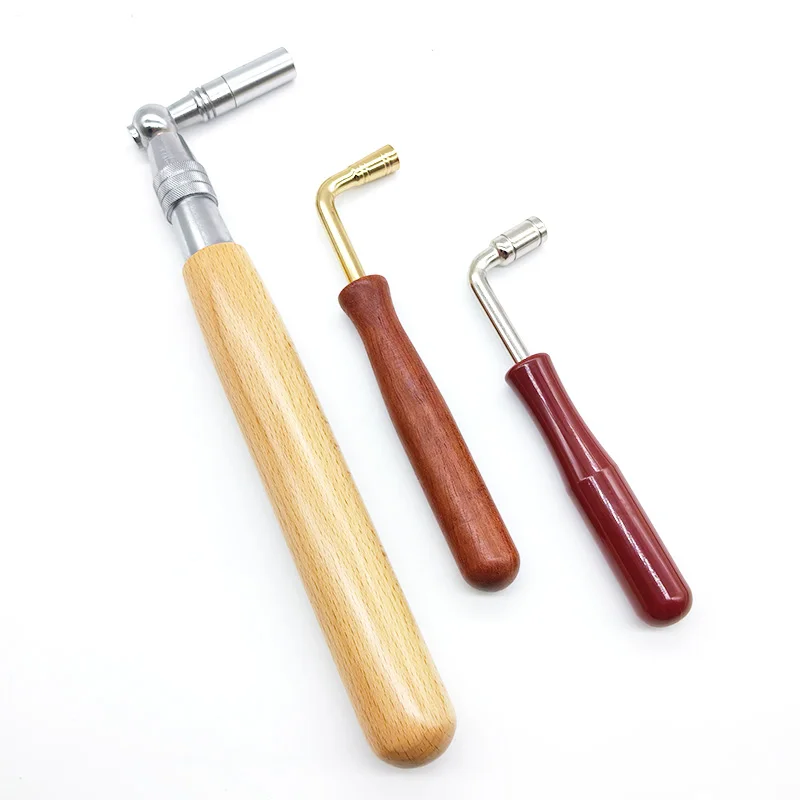 Piano tuning wrench inner four-corner screw tuning tool solid wood handle beginner home triangle vertical universal
