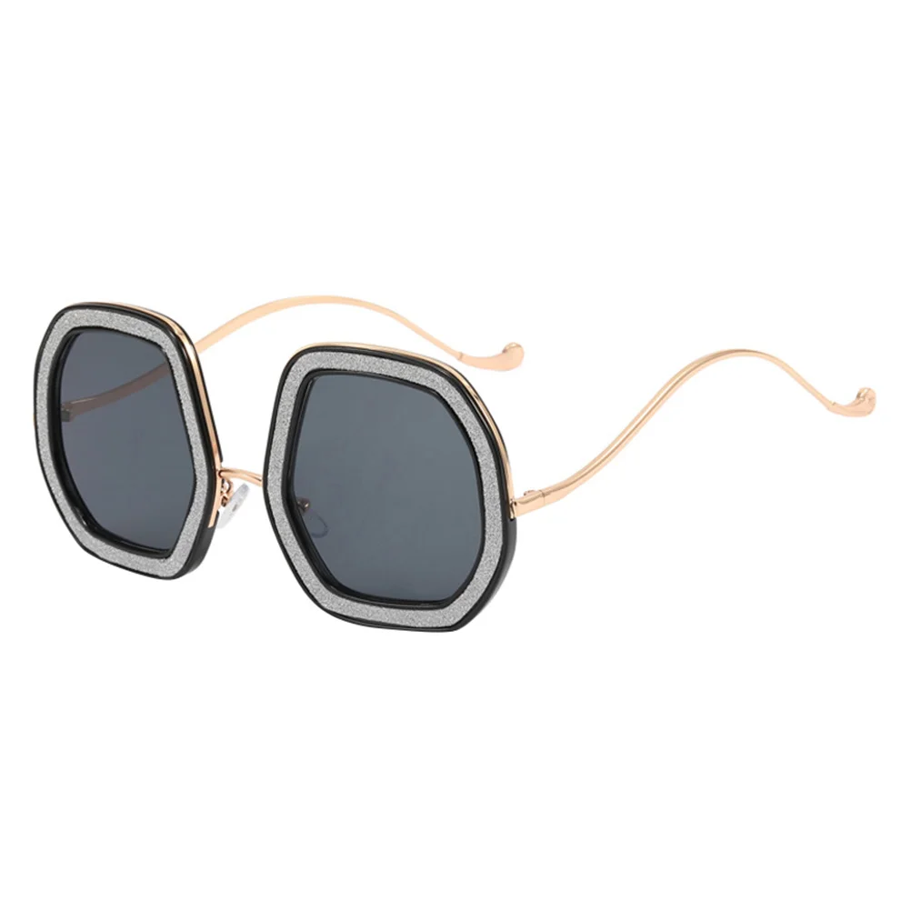 Diamond Sunglasses Decorative Clear Women Protection for Stylish Oversized Beach Party Women's
