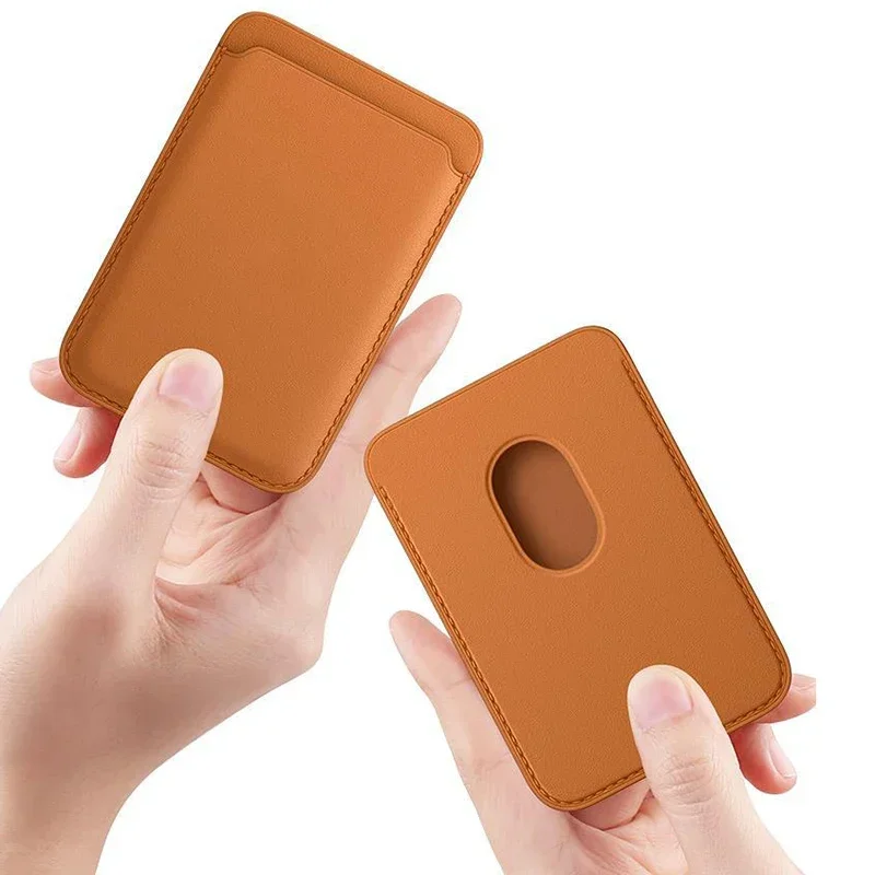 Magsafe Leder-Kartenhalter mit Magnetverschluss für iPhone 17 Pro Max und Samsung S26 Ultra – Macsafe Kartenhalter mit Fächern als Zubehör – Detail 7