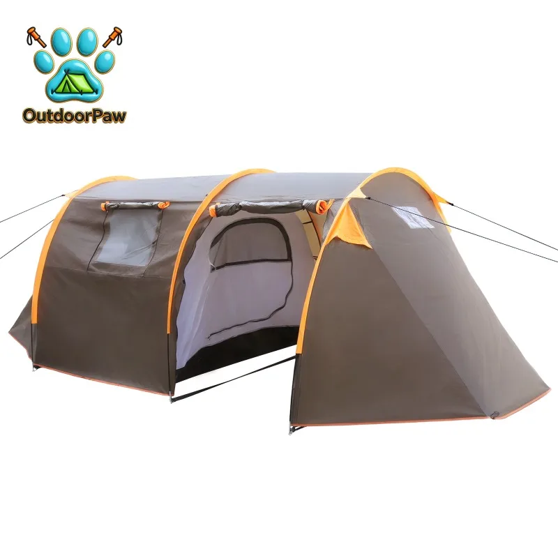 Oxford 2-Person Motorcycle Camp Tent with Mesh Windows Lightweight Waterproof Shelter Windproof Rainproof for Camping Outdoor