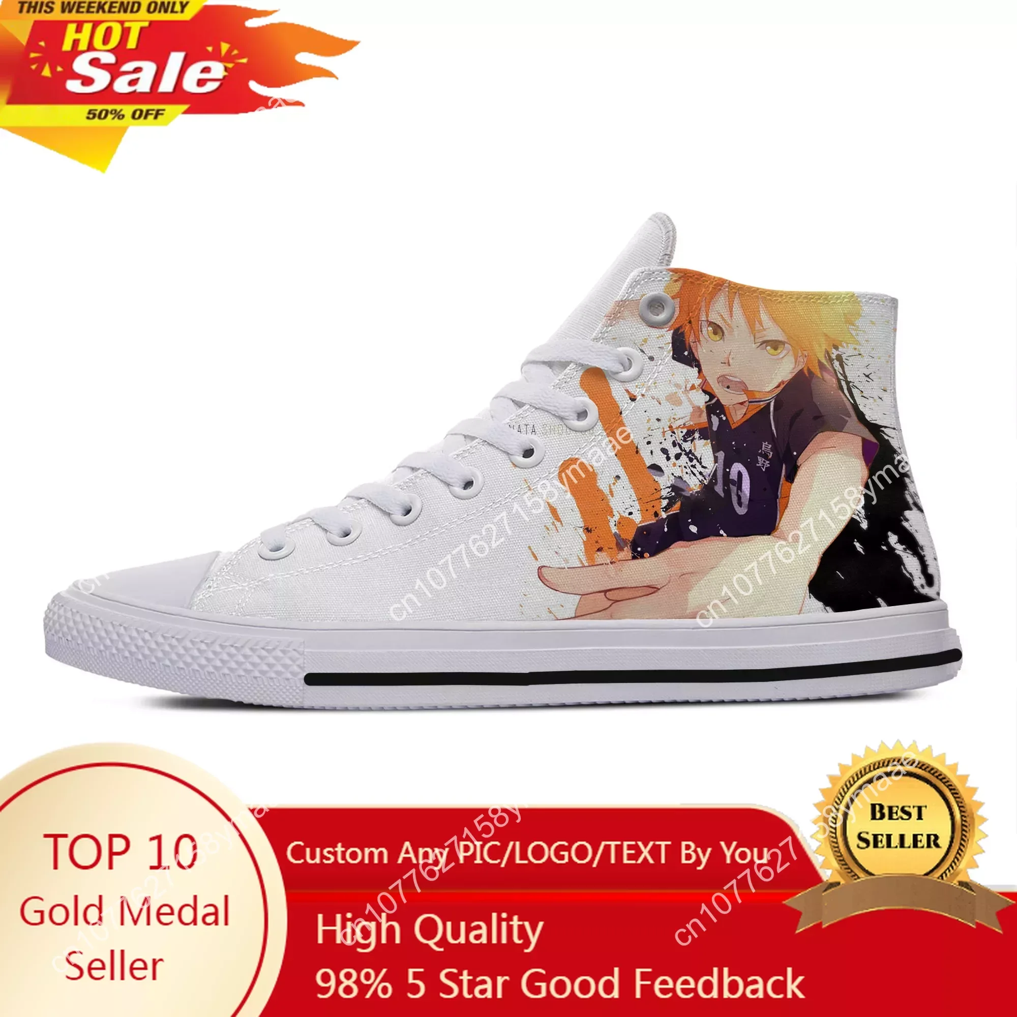 

Hot Cool Summer Fashion FunnyHigh Quality Sneakers Handiness Casual Shoes for Men Women Anime Haikyuu Volleyball Juvenile Shoes