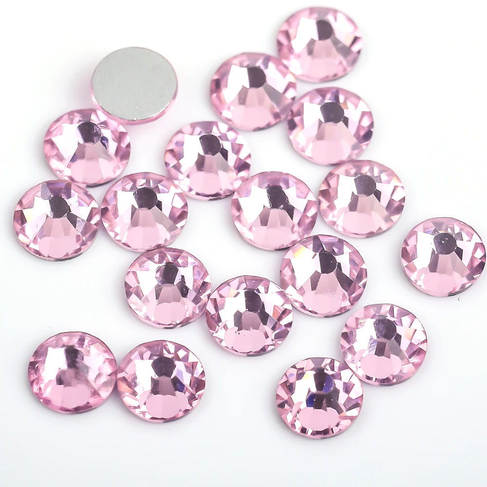 SS3~SS30 AAAAA Top Quality Crystal Non Hotfix Nail art Rhinestone Super Bright Glass Strass 3D Nail Art Decoration