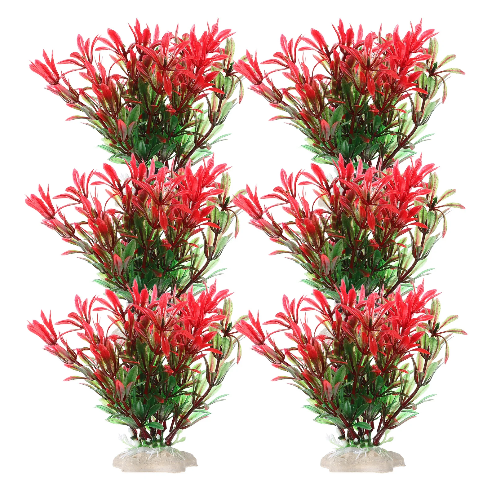 

6Pcs Aquarium Artificial Plants Lifelike Simulation for Fish Tank Decor Small Aquarium Landscaping Non Toxic Plastic Water