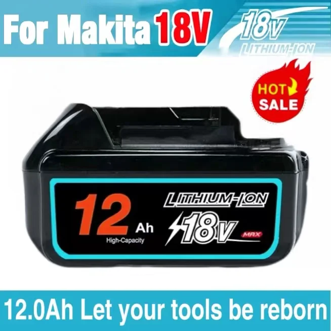 2024 Upgraded rechargeable lithium iron phosphate battery For Makita 18v 12Ah electric tool charger lifepo4 lithium battery