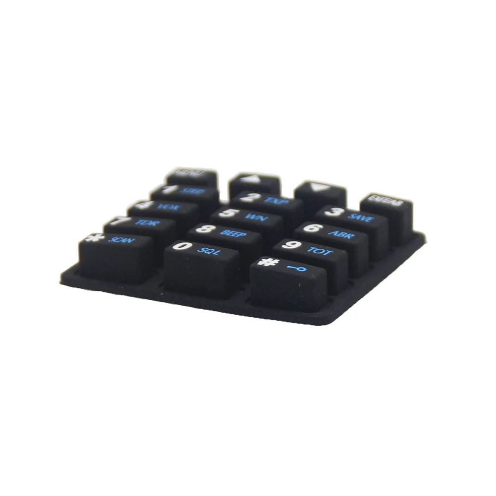 Silicone Numeric Keypad Keyboard Replacement Parts Digital Keyboard Accessories Two Way Radio Keyboard for Baofeng -82 -82HP