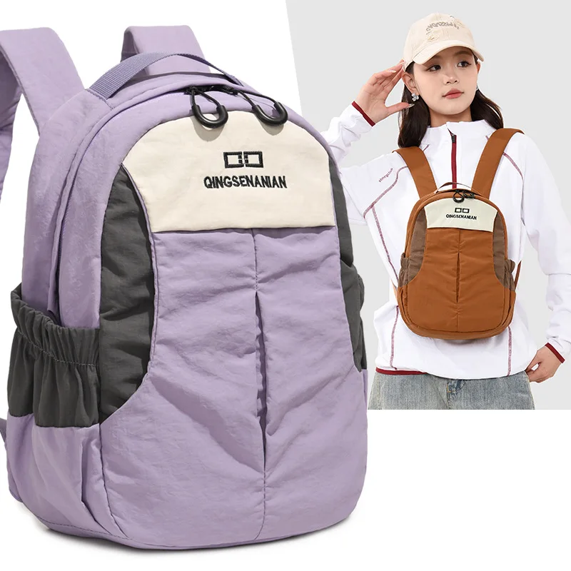 Backpack Fashion Style Backpack Cute Backpack Small Bag School Bag Tote Bag Travel Pouch Color Block Solid Casual Trend