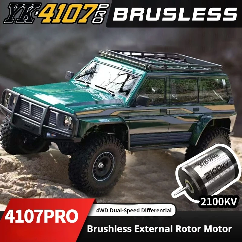 

YK4107pro 1/10 Simulation RC Remote Control Electric Four-Wheel Drive Two-Speed Differential Climbing Off-Road Vehicle Model Toy