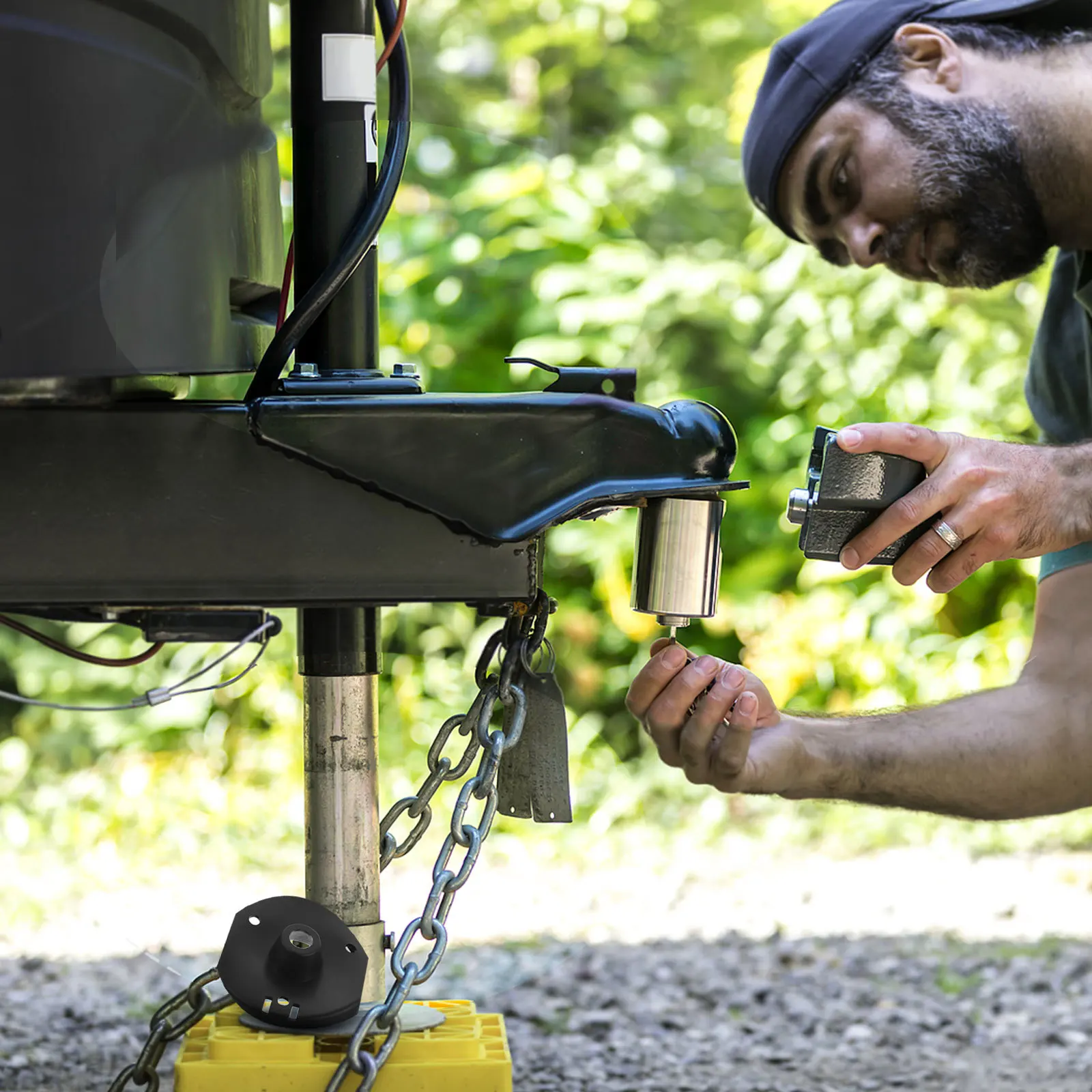 

Durable Black Plate Connector Coaxial Cable Hookup Mounting Easy Install Dustproof Electrical Socket