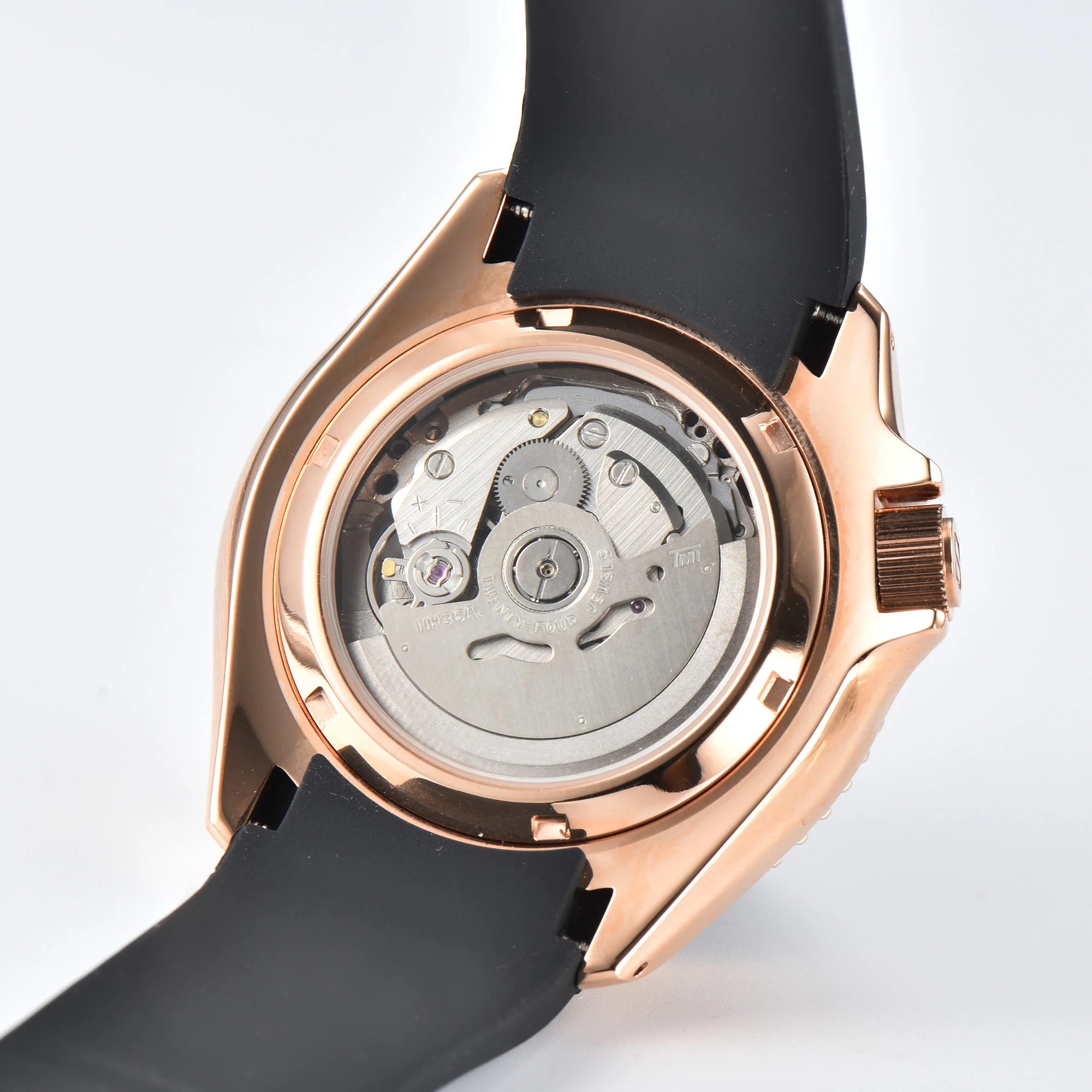 Skx 007 relógio ouumashi relógio nh36 nh35 arco-íris dial movimento mecânico automático cinto de borracha safira relógio à prova dwaterproof água