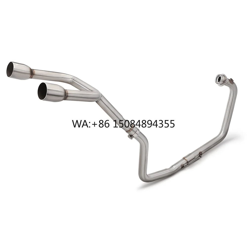 For GSXR150 GSX150R GSX S150 GSX-S150 GSXR125 Motorcycle Exhaust Modify Front Link Pipe Full Exhaust System Double Exhaust