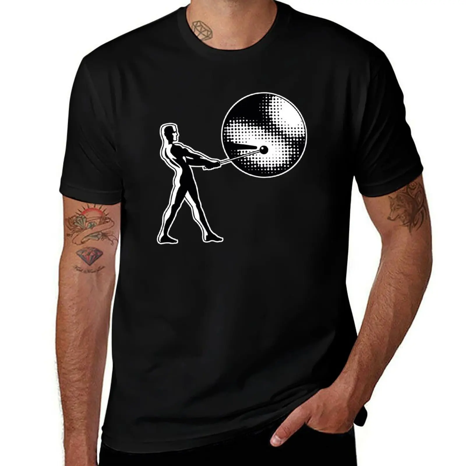 Rank Gongman Black T-Shirt Plus Size Basic Short Sleeve Top T-Shirt