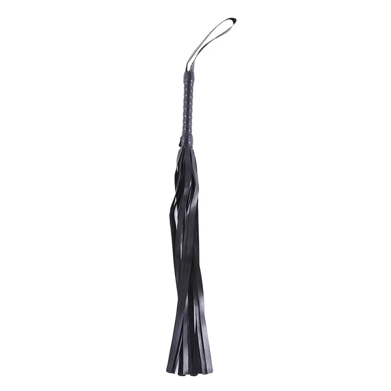 Genuine Leather Tassel Horse Whip With Handle Flogger Equestrian Whips Teaching Training Riding Whips