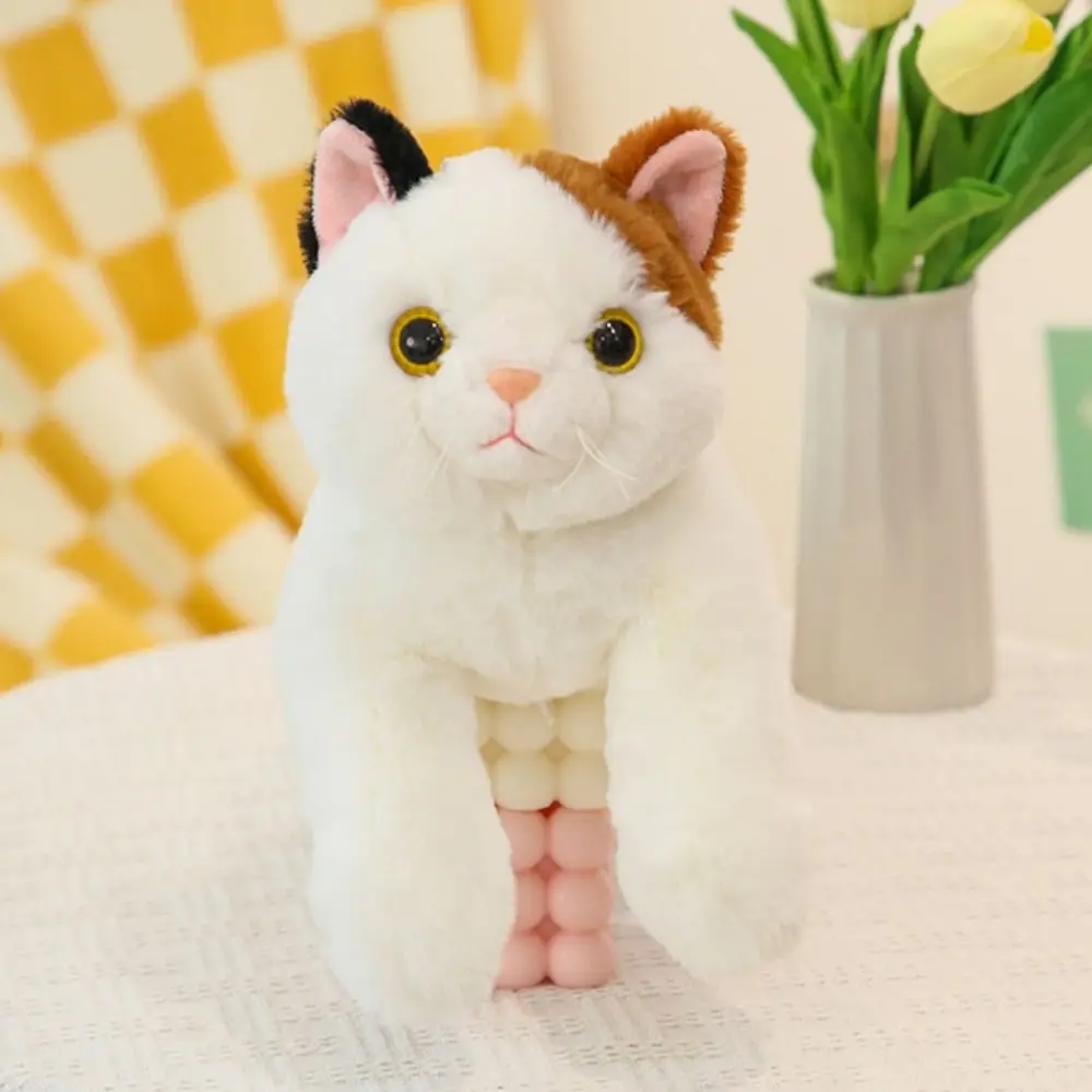 50cm Size Imitation Lying Cat Realistic Design Hairy Texture Realistic Cat Cute Simulation Soft Material Cute Lying Cat