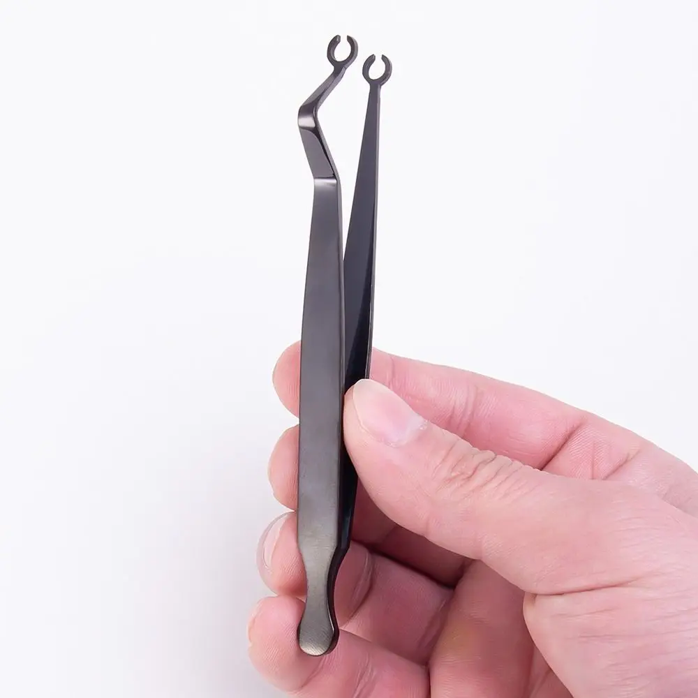 Stainless Steel Body Piercing Tool Septum Piercing Tool Nose Stud Dermal Forceps Catheter Gauge Ear Stud Dermal Piercing Tool