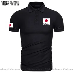 Japan Flag Polo Shirts Men Fashion Solid Brand Clothing East Asia Classic Man Polos Slim Printed Letter Shirts High Quality Tops