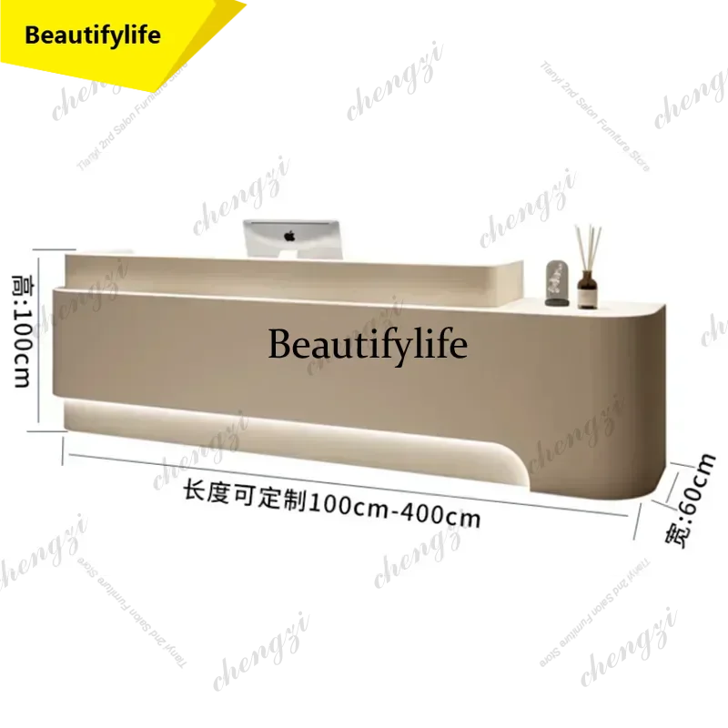 AA45  Nordic Clothing Store Reception Desks Beauty Salon Designer Simplicity Reception Desks Luxury Office Furniture