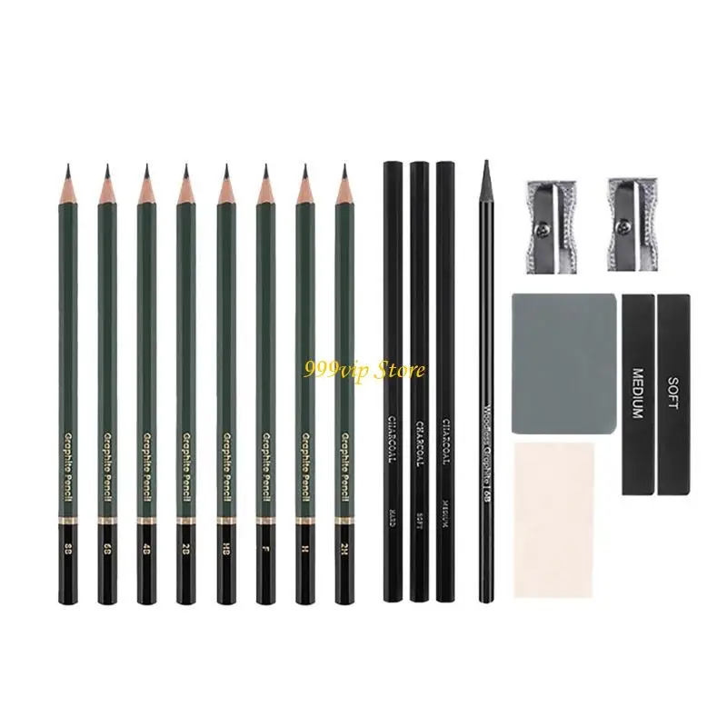 

C90C 19 Pack Drawing Drawing Pencil Sketchbook Kits for Art Beginner, Drawing Pencil