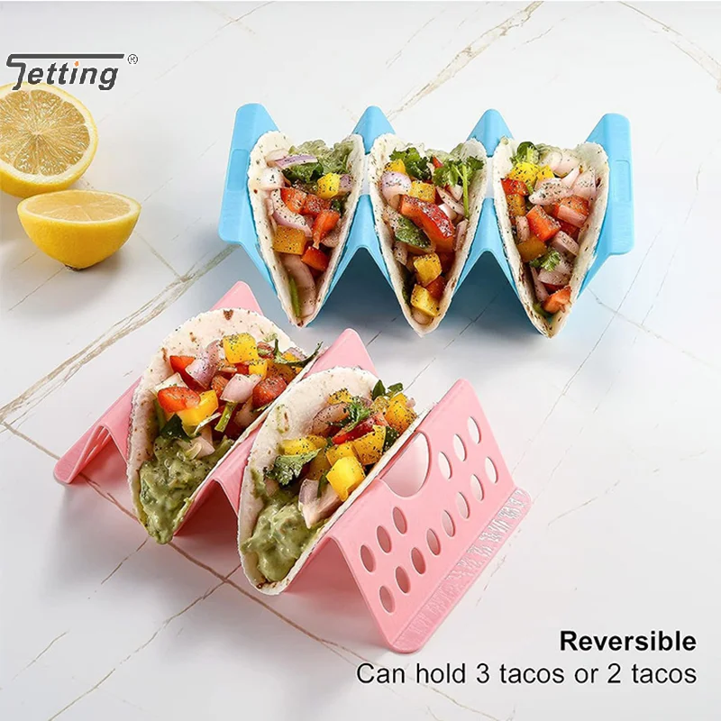 Mexican Roll Rack Taco Cake Racks For Cafes Creative Tortilla Pancake Shelf Holder Hollow Wave Shape Tray Holder Pancake Rack