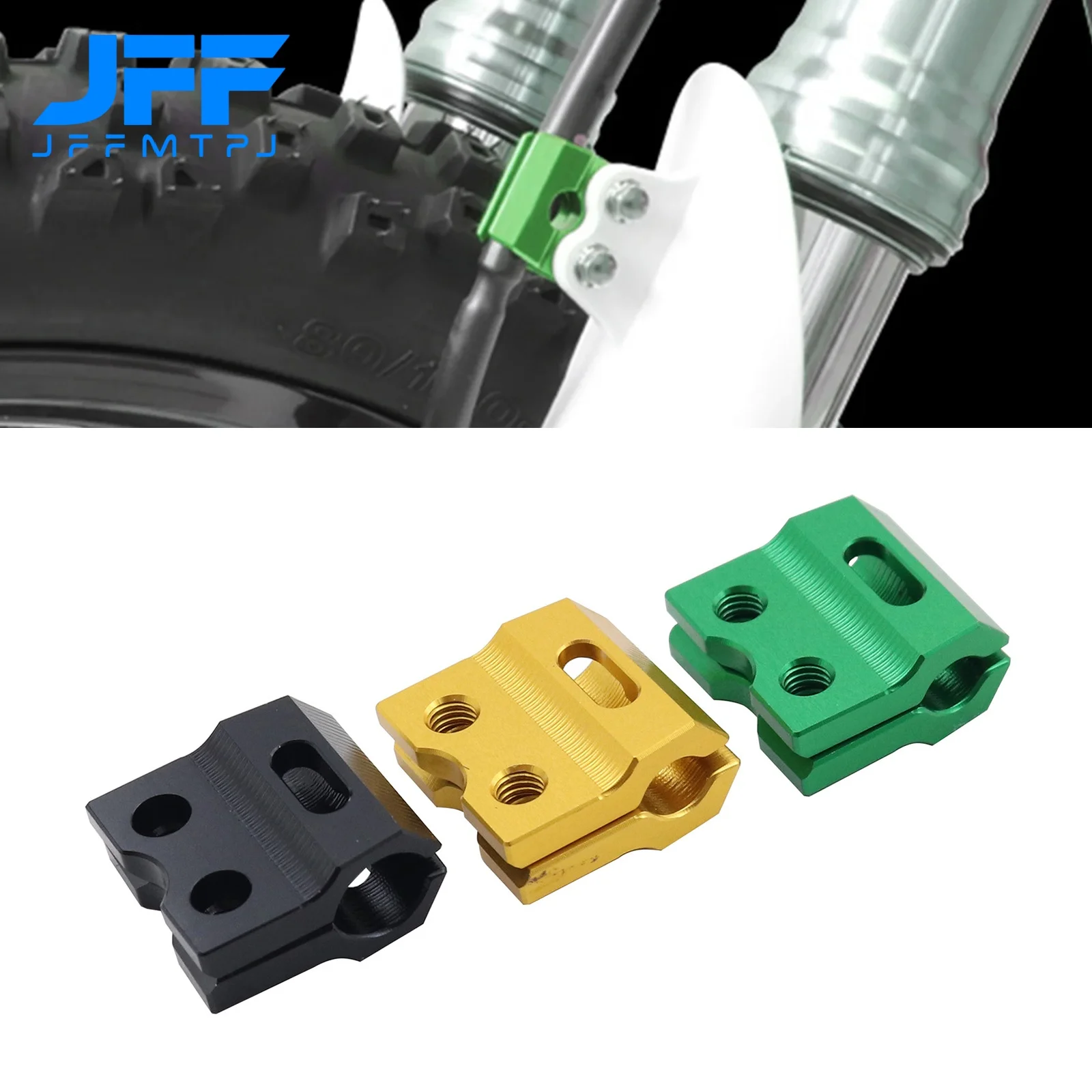 For Kawasaki KX 65 80 85 100 125 250 KX250F KX450F KX250X KX450X Motorcycle CNC Hose Cable Holder Front Brake Line Clamp Enduro