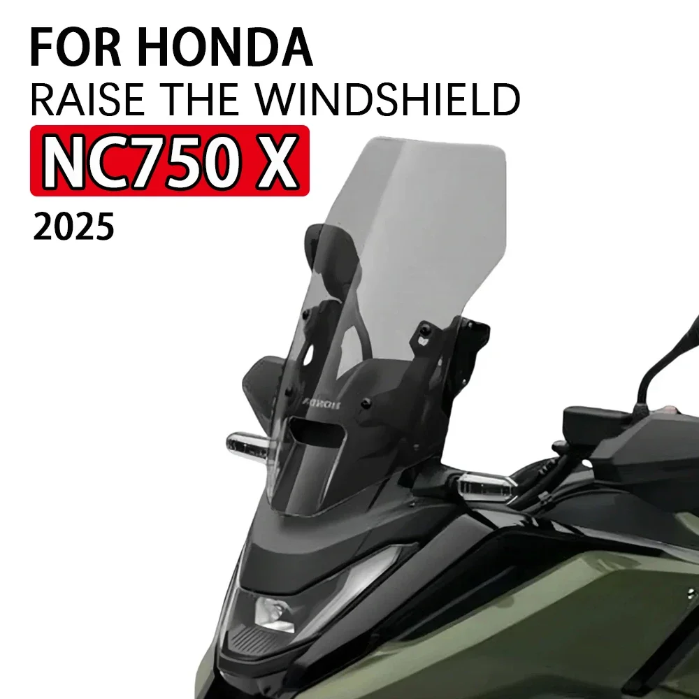 For Honda NC750X  NC 750X Windshield Motorcycle Lncrease Height Widening Windshield 2025 NC 750 Modification Accessories