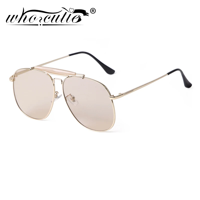 Retro Pilot Sunglasses Women Men Brand Metal Double Bridge Shades Eyewear Top Bar Aviation Driving Mirror Sun Glasses Male UV400