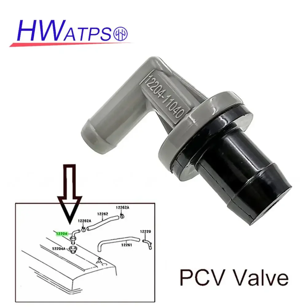 For Toyota Camry Caldina Corolla Starlet Sera Lexus ES250 Honda Civic Car Positive Crankcase Ventilation PCV Valve 12204-11040 - Image 4