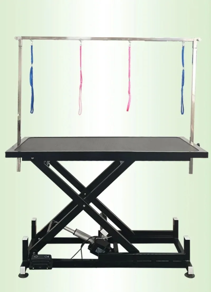 Electric Dog Grooming Table Height Adjustable Foldable with Security Protection for Various Sizes of Dogs