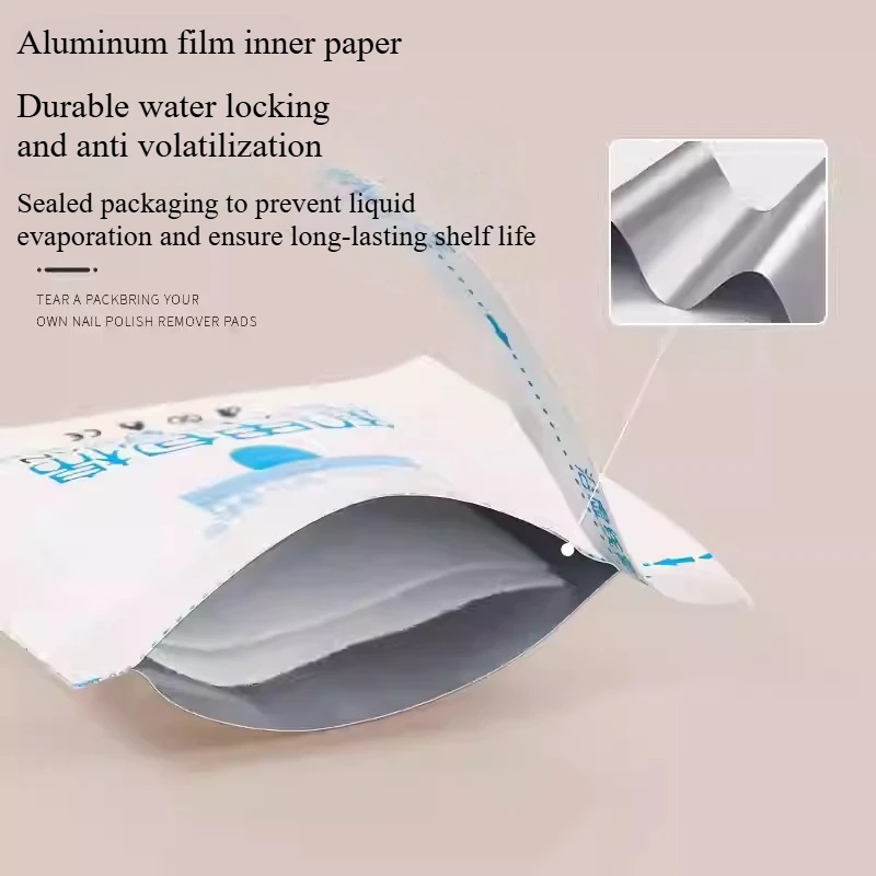 200 Pz/scatola Gel Polish Remover Salviette Umidificate Tamponi di Carta Nail Gel Remover Avvolge Foil Nail Art Cleaner One Step Rimuovere Strumenti per Manicure