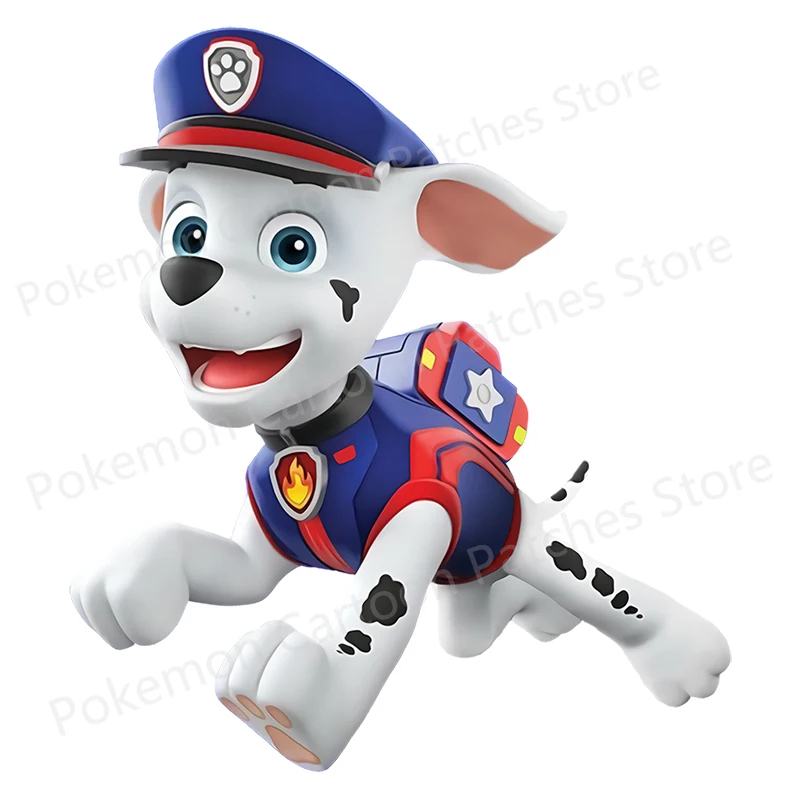 Animal Paw Patrol naprasowanka winylowe plastry termiczne na odzież koszulka DIY naklejki na dzieci bluza Decor Patch prezent