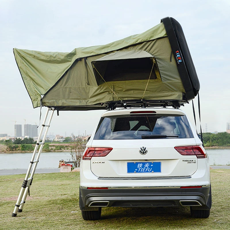 High Quality Car Rooftop Tent Outdoor Camping Hard Shell Pop up Car Roof Four-Season Tent