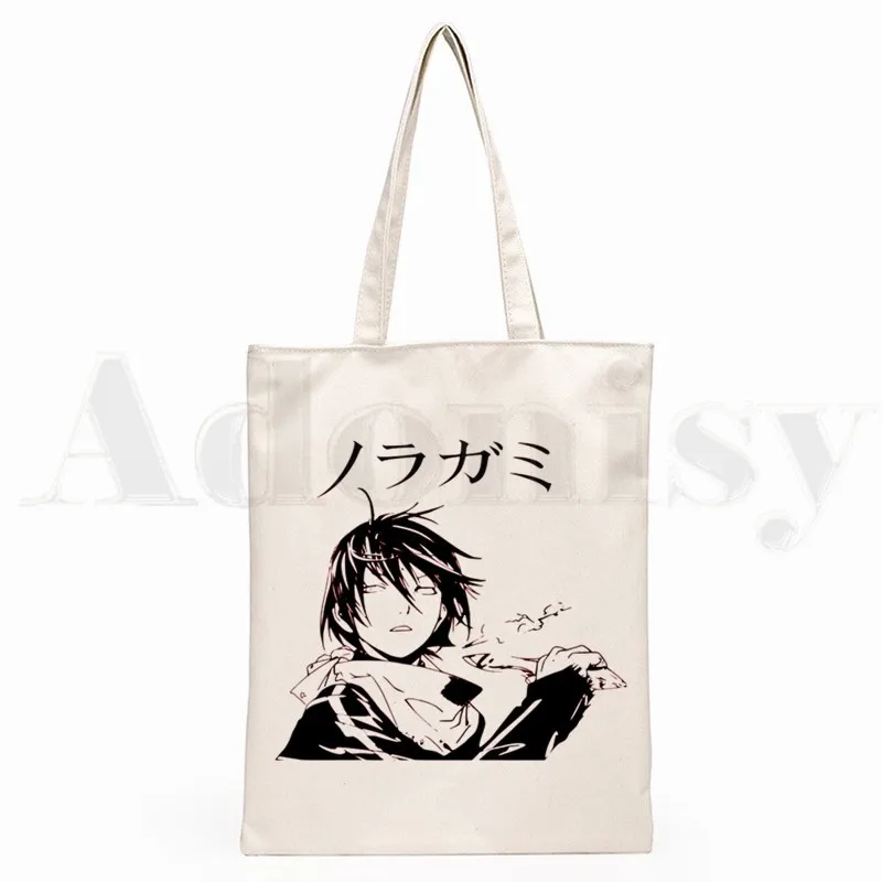 Desenhos animados Imprimir Sacos de compras para meninas, Pacote Casual Fashion, Bolsa de Mão, Noragami Yato Iki Hiyori Yukine Gráfico, Noragami Stray