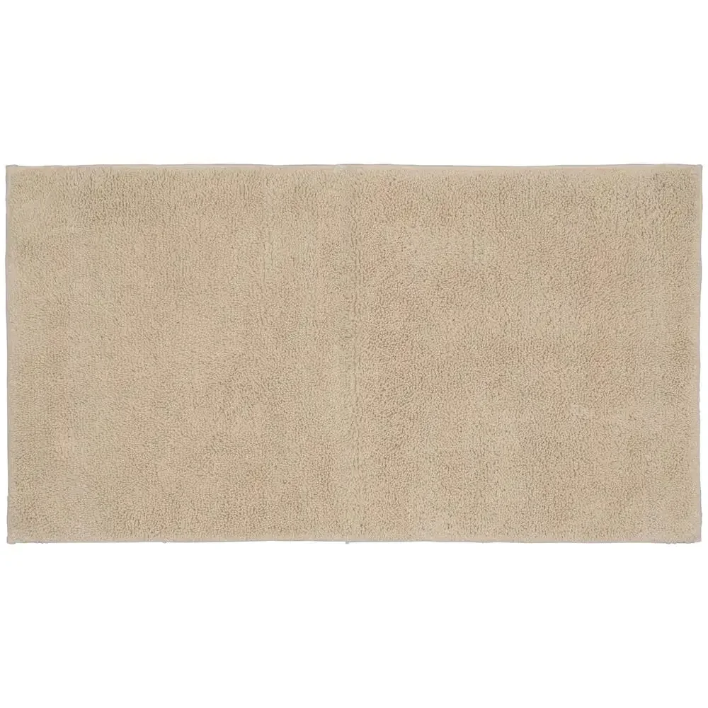 

Loop Pile Cotton Bathroom Rug 24"x40" Natural Non-Slip Machine Washable Rug