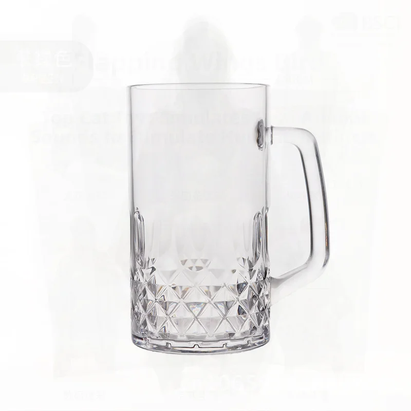 

Акриловая пивная кружка большой емкости в форме ананаса, черночная чашка, устойчивая к падению пластиковая чашка Hero с ручкой для коммерческого бара, чая