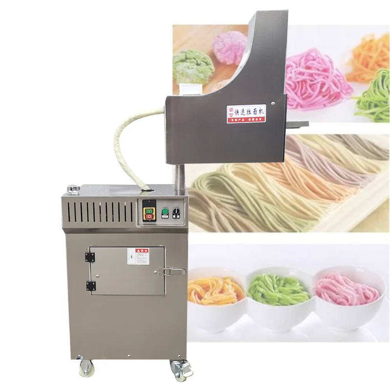 Commercial Noodle Machine For Ramen Pasta Automatic Hydraulic Extrusion Imitation Hand Ramen Machine With 3 Molds