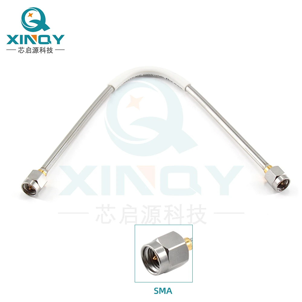 SMA Semi Steel Silver Plated RF Connecting Wire 6G Bending Chamber Bending Low Loss/cable Assembly