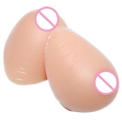 IVITA Realistic Fake Breasts Boobs Tits Crossdress Silicone Breast Form Beige Breast For Shemale Drag Queen Transgender Cosplay