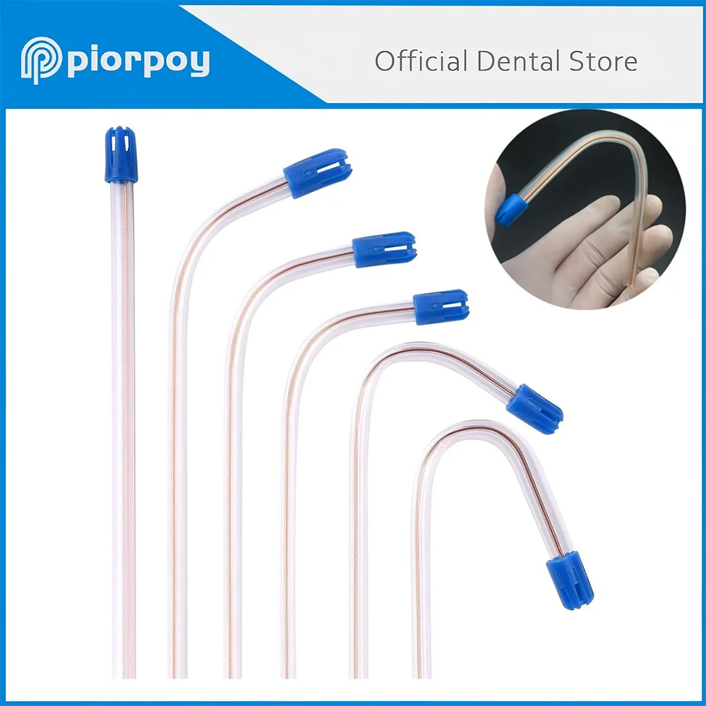 

PIORPOY 100 шт./1 упаковка, одноразовые стоматологические слюноотсосы, аспирационные трубки, хирургические аспирационные насадки, инструменты для ухода за полостью рта