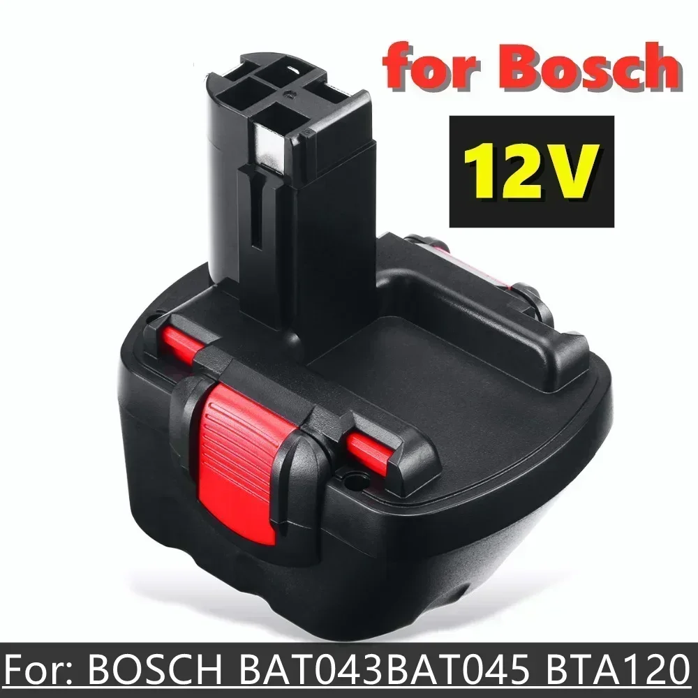 12V 12.8AH High Efficiency NI-CD Tool Battery for Bosch 12V 12800mah  GSB GSR 12 VE-2 BAT043 BAT045 BAT046 BAT049 BAT120 BAT139