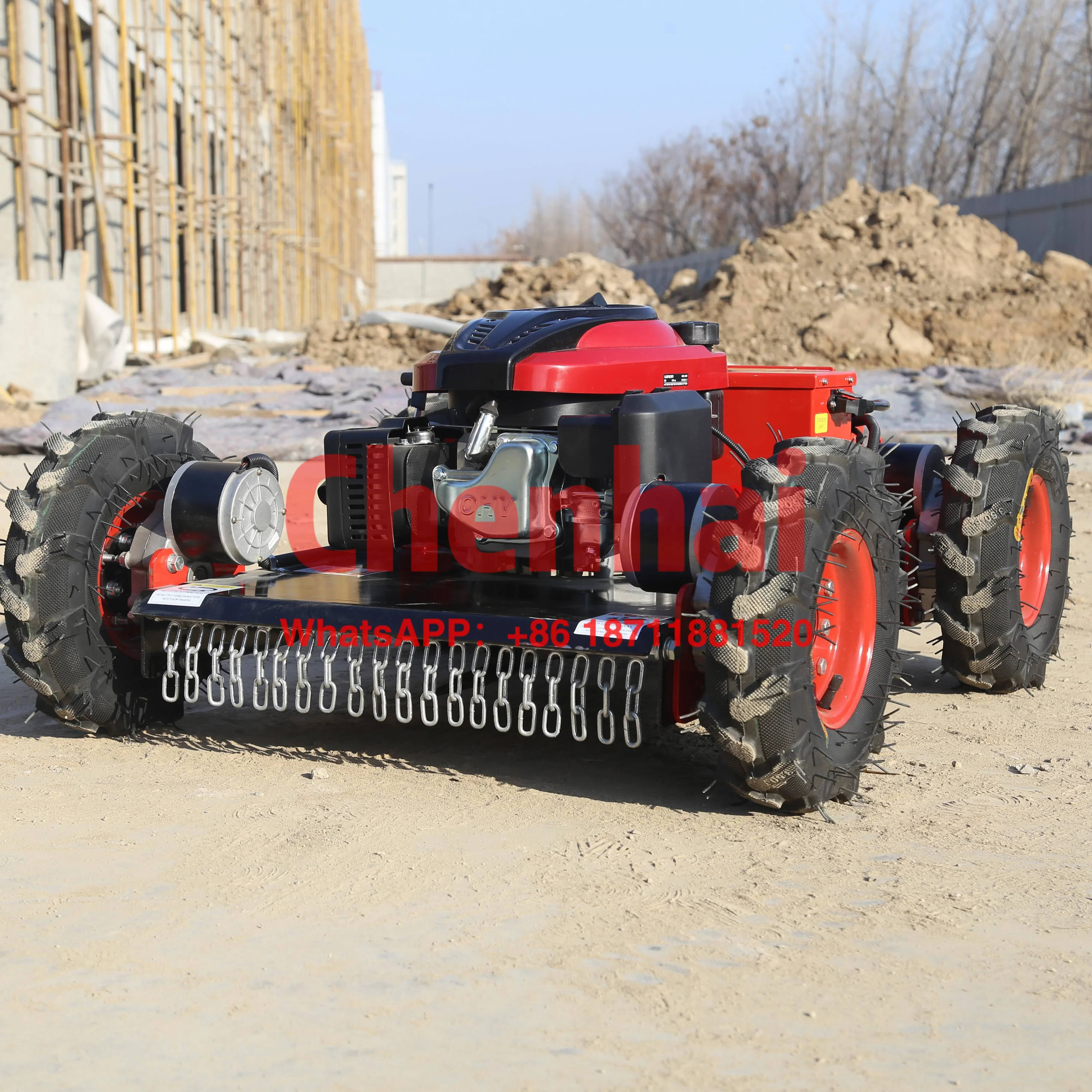 

High Quality CE Approve Grass Cutting Machine Crawler Brush Cutter For Agriculture electric remote control AI robot lawn mower