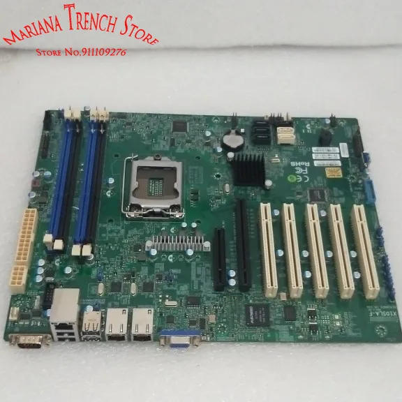 X10SLA-F for Supermicro Industrial Control Motherboard LGA1150 E3-1200 v3/v4 4th Gen. Core i3 DDR3 ECC Dual GbE LAN Ports