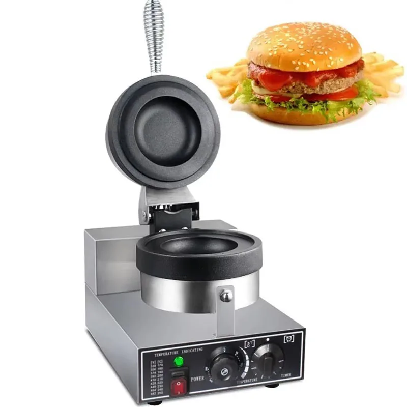 Электрическая машина для приготовления гамбургеров с НЛО, 110 В, 220 В, сэндвич-пресс, круглая машина для приготовления гамбургеров, коммерческая машина для приготовления гамбургеров, вафельница для мороженого