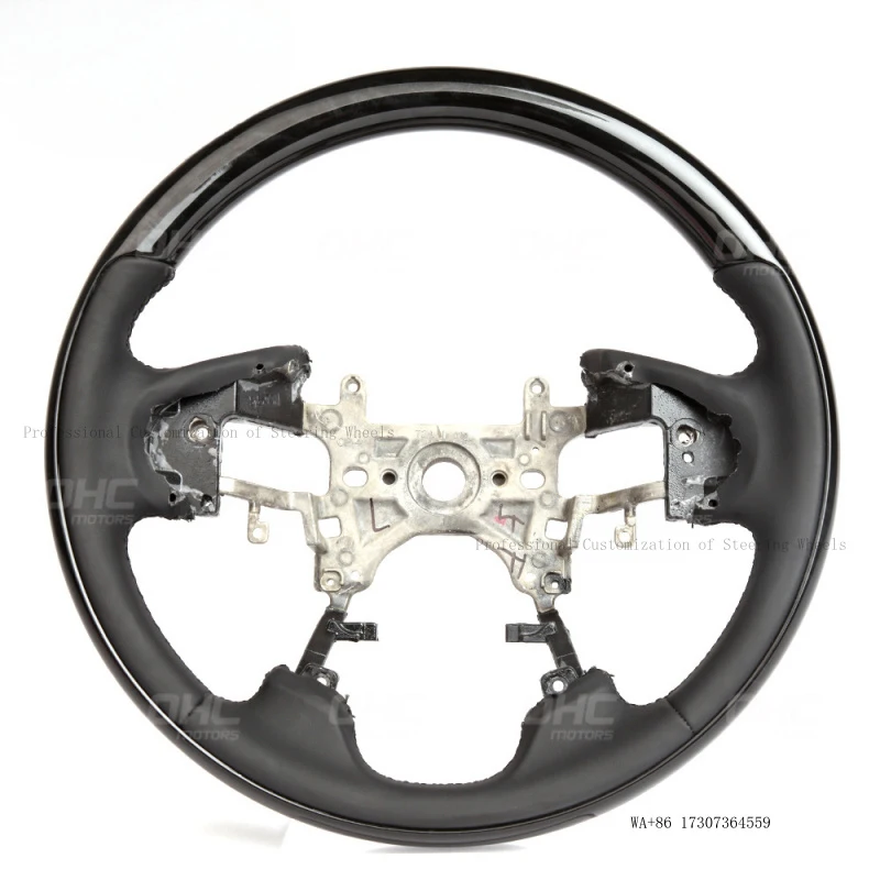 9th generation, custom-made wood steering wheel modification for Honda Accord