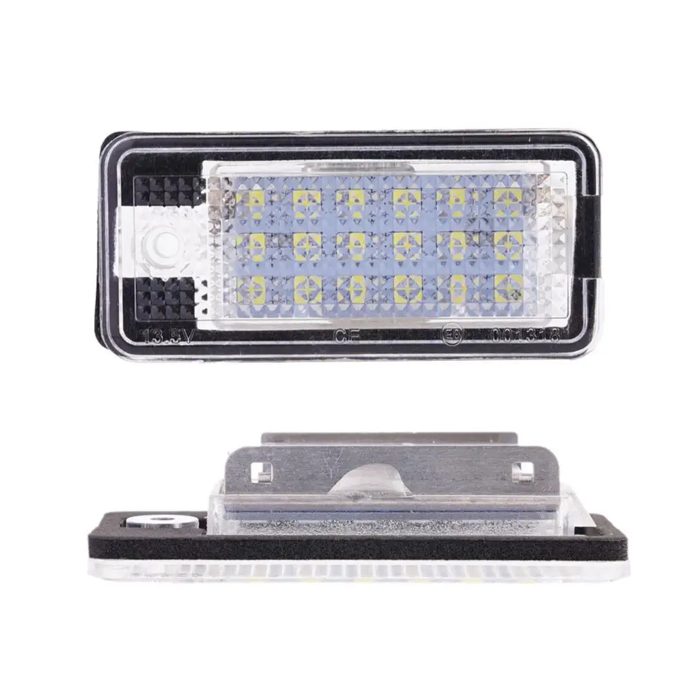 2PCS Error Free White LED Car License Plate Light Bulbs Accessories For AUDI A4 S4 B6 B7 A6 C6 4F S6 A3 S3 8P A8 S8 D3 4E Q7 RS4 - view 3