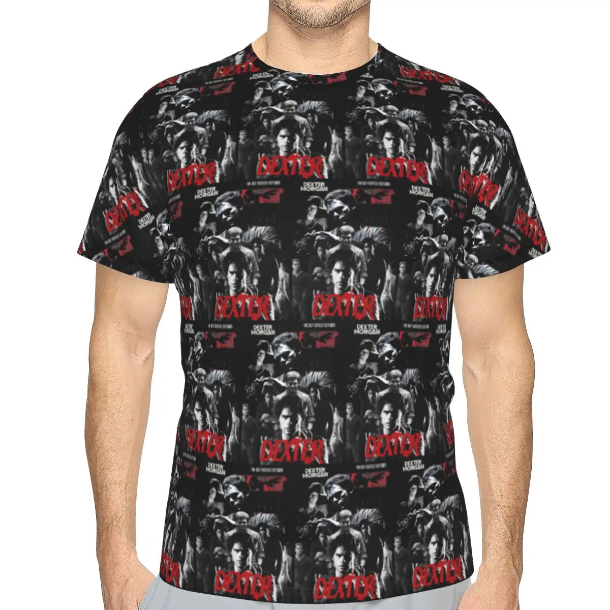 100% Cotton Dexter Morgan Movies T-Shirt Men's Funny T Shirt Men Crew Neck Summer Shirts Tops