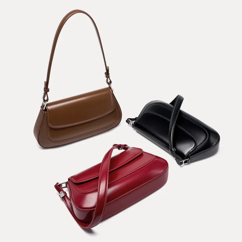 

Сумки из натуральной кожи под мышками, женские винтажные сумки на плечо, женские роскошные сумки высокого качества, новинка 2023 года