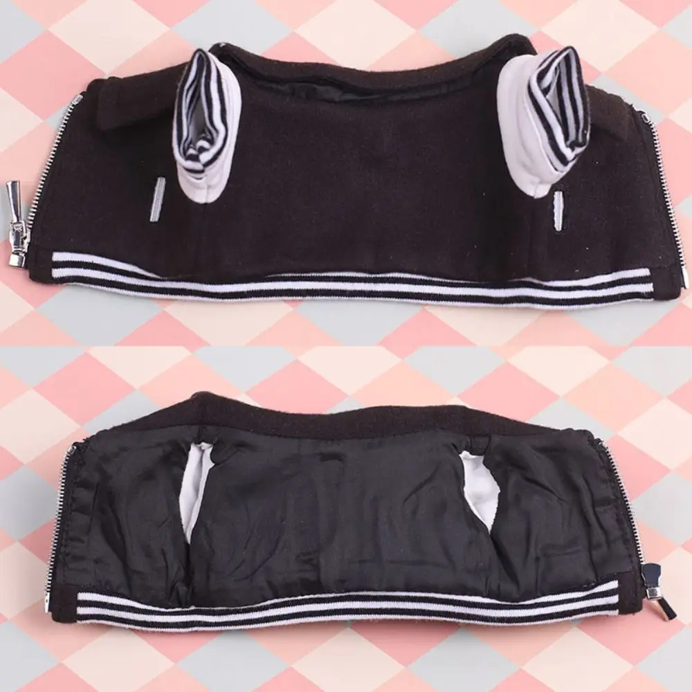 College-Stil Puppe Baseball Jacke Casaul Wear Uniform Mantel Baumwolle Puppen Kleidung Spielhaus Outfit Puppe Jacke Mantel