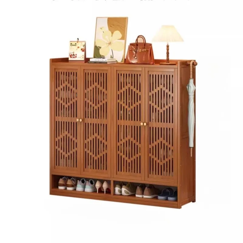 خزانة خذاء على الطراز الشمالي الأصفر تصميم حديث للشقق خزائن أحذية لغرفة المعيشة أثاث منزلي ضيق Szafka Na Buty #6