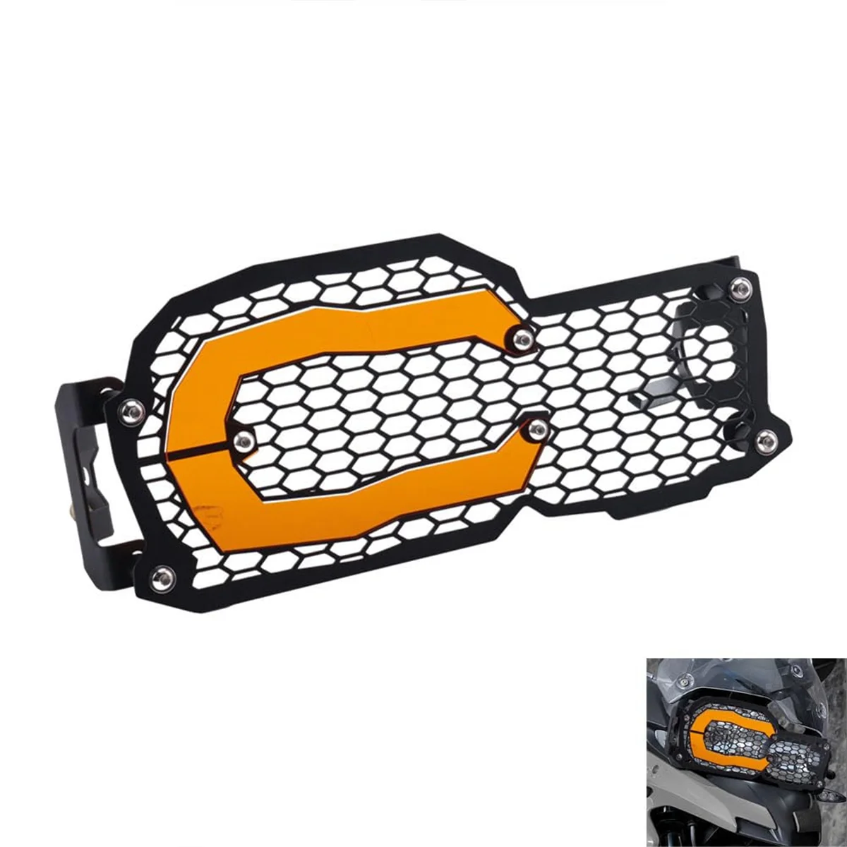 For BMW F800GS F700GS F650GS F800R Motorcycle Headlight Protector Grille Guard Cover Headlamp Grille Orange