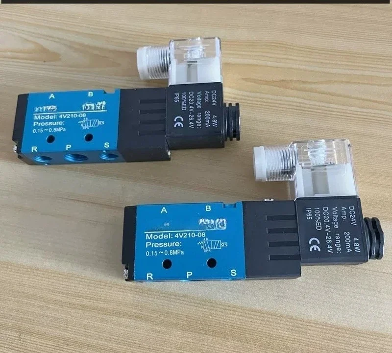 Two-position five-way pneumatic solenoid valve 4V210-08 4V310-10 4V410-15