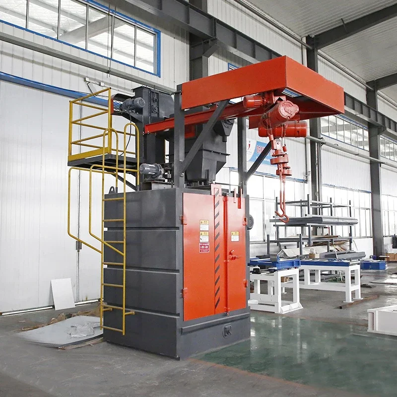 Automatic Hook Shot Blasting Machine Energy Saving System Powerful Rust and Scale Removal